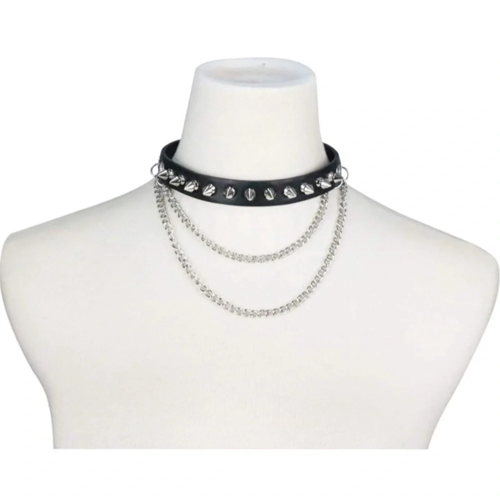 Punk Spike Collar Necklace